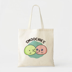 Smoochies Funny Kissing Mochi Pun  Tote Bag