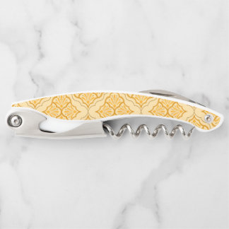 Smooth Arabesque - Honey Neutral Geometric Pattern Corkscrew