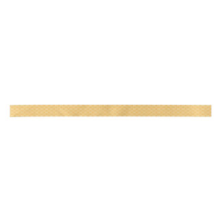 Smooth Arabesque - Honey Neutral Geometric Pattern Satin Ribbon