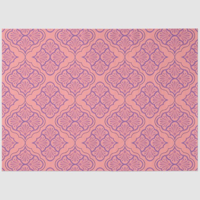 Smooth Arabesque - Mystic Geometric Pattern Tissue Paper (Front)