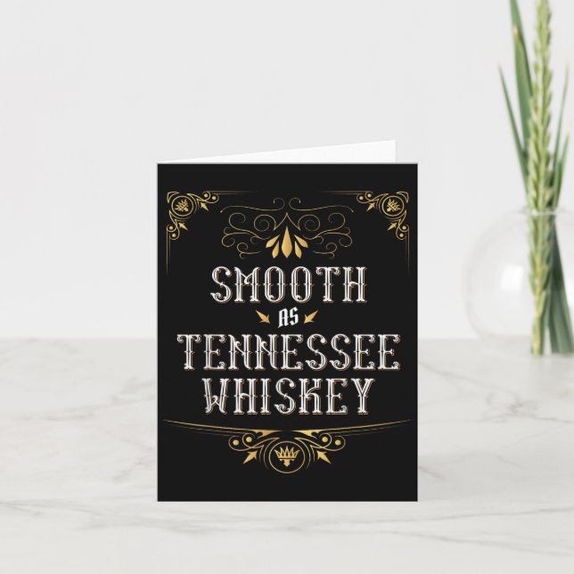 Smooth As Tennessee Whiskey Country Music Lover Gi Card (Front)