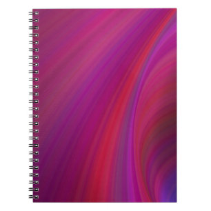 Smooth Background Purple Spiral Photo Notebook