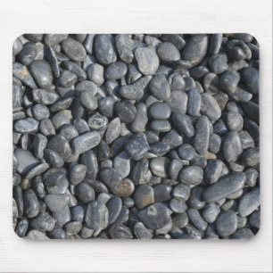 Smooth Black Pebbles Mouse Mat