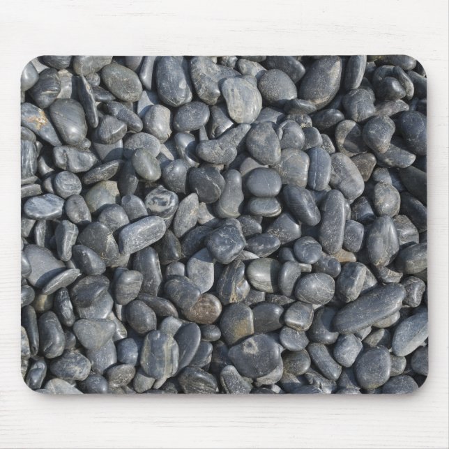 Smooth Black Pebbles Mouse Mat (Front)
