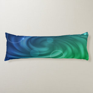 Smooth Blue And Green Colour Mix  Vortex Body Cushion