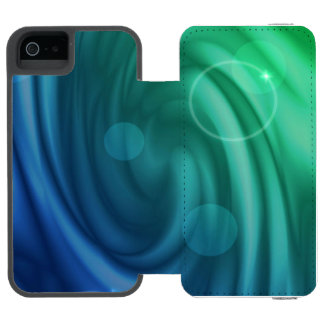 Smooth Blue And Green Colour Mix  Vortex Incipio Watson™ iPhone 5 Wallet Case
