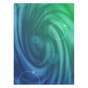 Smooth Blue And Green Colour Mix Vortex Tablecloth