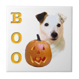 Smooth Coat Parson Russell Terrier Halloween BOO Tile