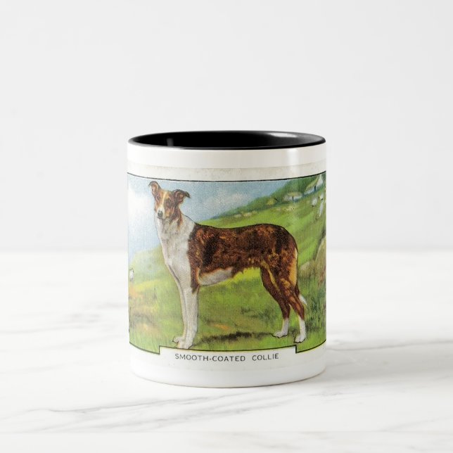 Smooth-Coated Collie Two-Tone Coffee Mug (Center)