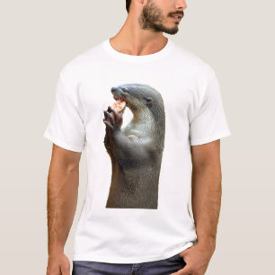 Smooth Coated Otter Eating Fish T-Shirt