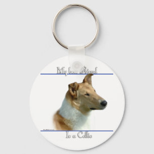 Smooth Collie Best Friend Keychain