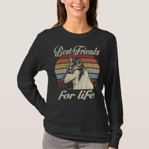 Smooth Collie Best Friends For Life Vintage Retro T-Shirt