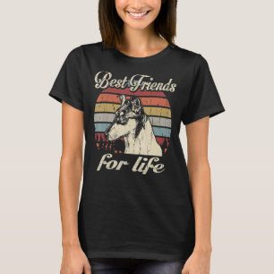 Smooth Collie Best Friends For Life Vintage Retro T-Shirt