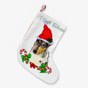 Smooth Collie  Christmas Merry Small Christmas Stocking