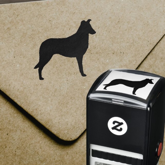 Smooth Collie Dog Breed Silhouette Rubber Stamp (Creator Uploaded)