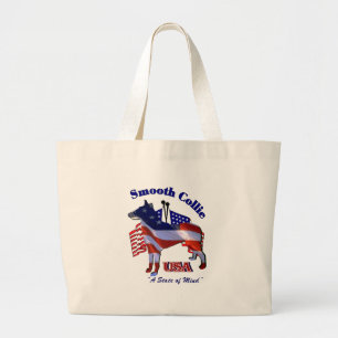 Smooth Collie Gifts Large Tote Bag