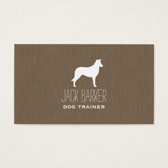 Smooth Collie Silhouette Business Card