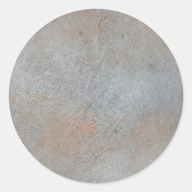 Smooth Concrete Cement With Clay Image Classic Round Sticker (Front)