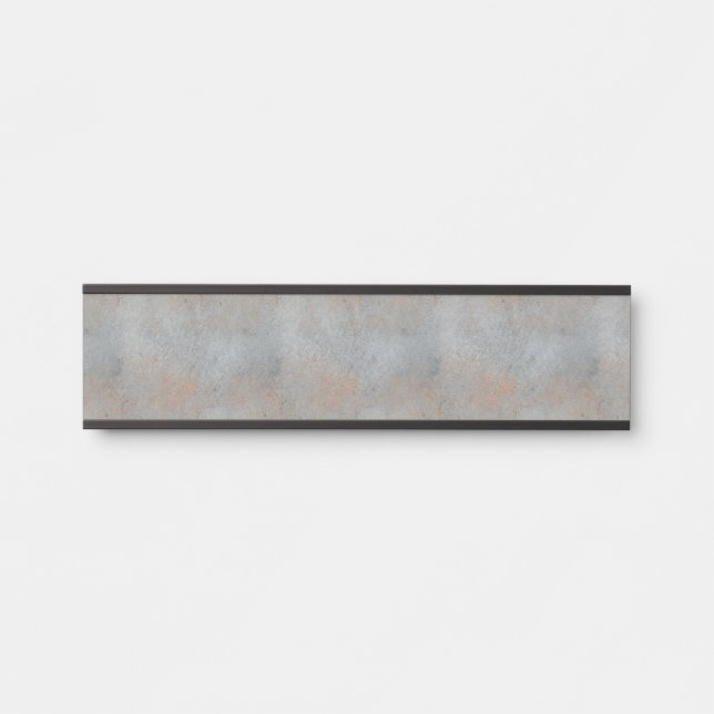 Smooth Concrete Cement With Clay Image Door Sign (Front)