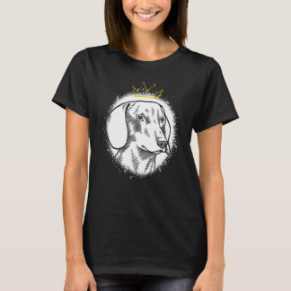 Smooth Dachshund with Crown T-Shirt