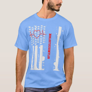 Smooth Fo Terrier Dog Graphic with Vintage USA Fla T-Shirt
