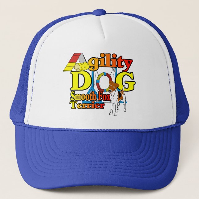 Smooth_Fox_Terrier_Agility Trucker Hat (Front)