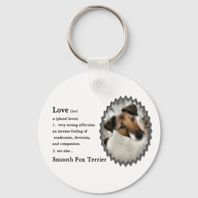 Smooth Fox Terrier Gifts Key Ring (Front)