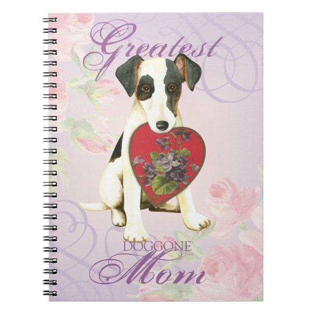 Smooth Fox Terrier Heart Mum Notebook (Front)