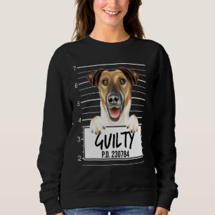 Smooth Fox Terrier Mugshot Guilty Dog Sweatshirt