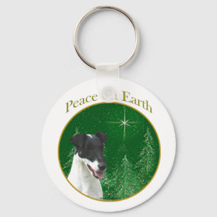 Smooth Fox Terrier Peace Key Ring