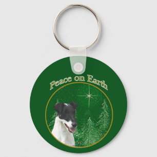 Smooth Fox Terrier Peace Key Ring