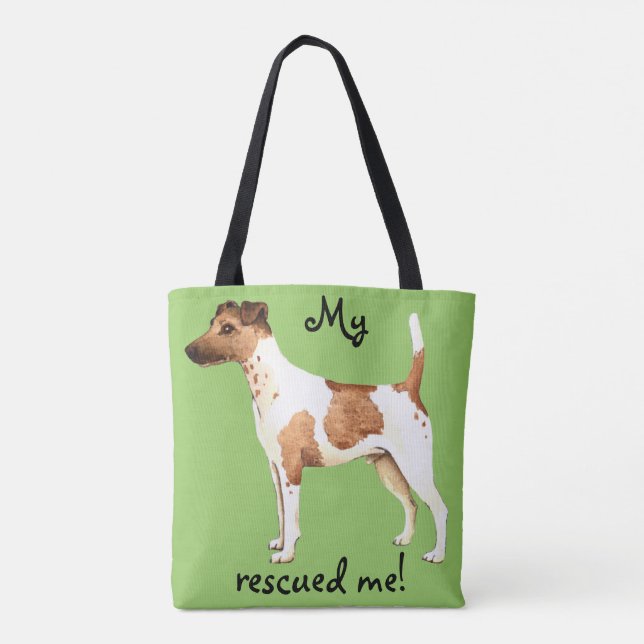 Smooth Fox Terrier Rescue Tote Bag (Back)