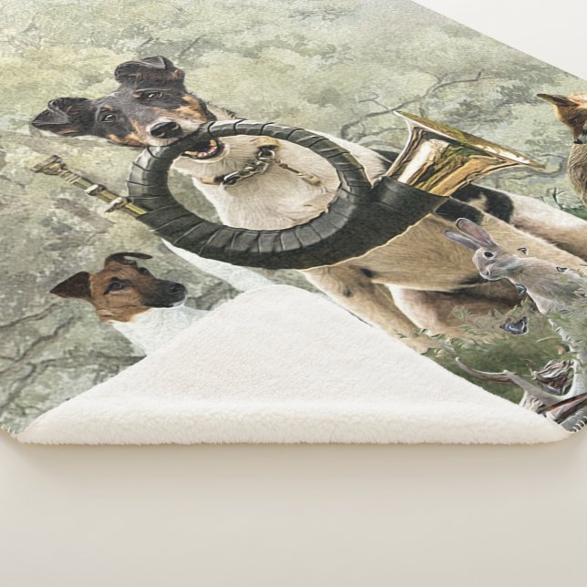 Smooth Fox Terrier     Sherpa Blanket (3/4)