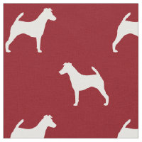 Smooth Fox Terrier Silhouettes Red and White