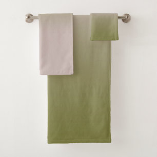 Smooth gradient summer colours fashion simple colo bath towel set