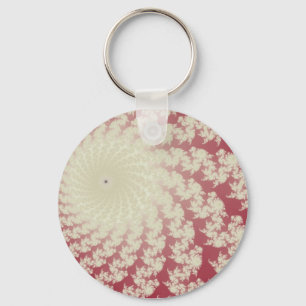 Smooth Red Whirlpool Keychain