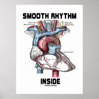Smooth Rhythm Inside (Medical Anatomical Heart) Poster