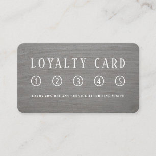 Smooth Rustic Clay Effect Loyalty Card