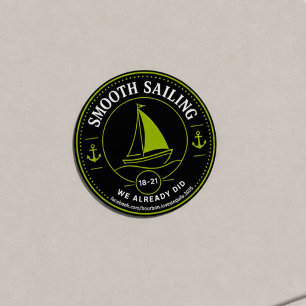 Smooth Sailing BLT Ratings Margarita Tier Classic Round Sticker