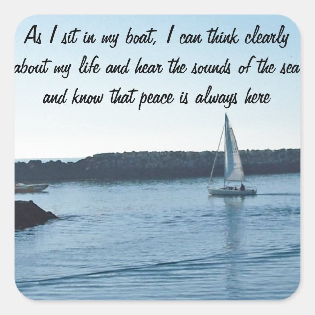 Smooth Sailing Custom Message Stickers (Front)