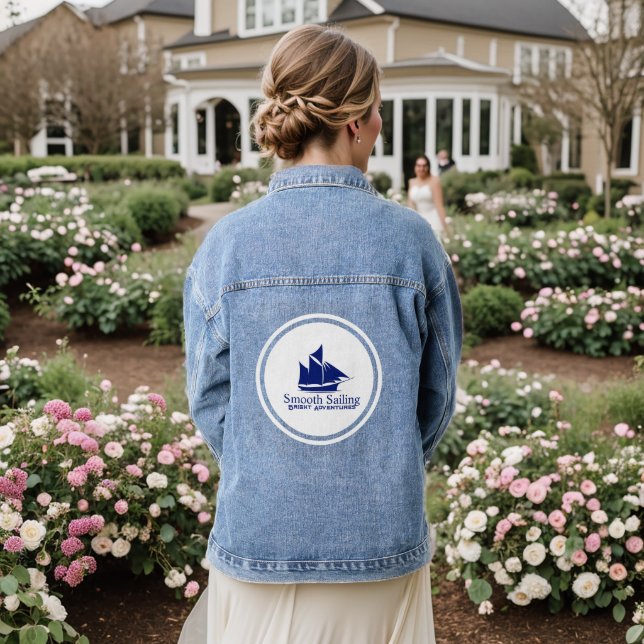 Smooth Sailing Denim: Adventure Bound Denim Jacket (Wedding Back)
