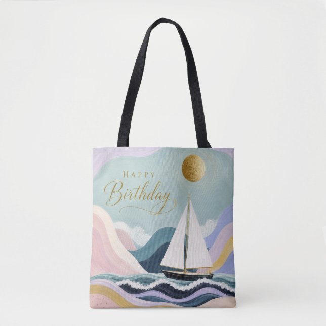 Smooth Sailing into Another Year Tote Bag (Front)