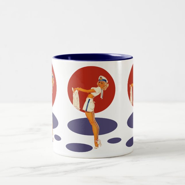 Smooth Sailing Two-Tone Coffee Mug (Center)