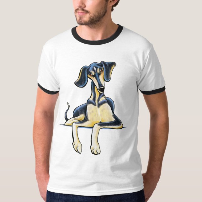 Smooth Saluki Emil T-Shirt (Front)