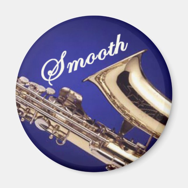 Smooth Saxophone Magnet (Front)