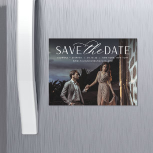 Smooth Script   Horizontal Photo Save the Date