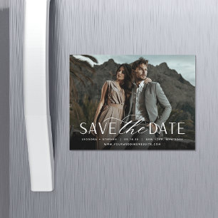 Smooth Script   Horizontal Photo Save the Date