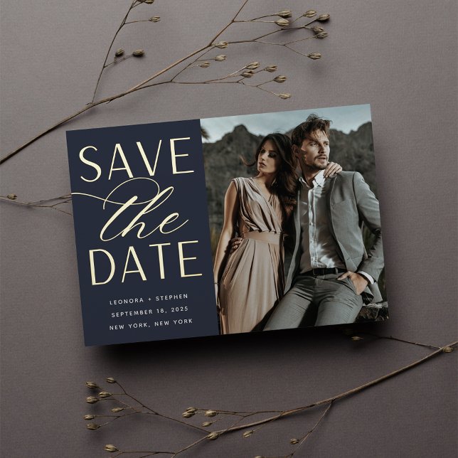 Smooth Script | Single Photo Save the Date (Creator Uploaded)
