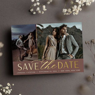 Smooth Script   Two Photo Save the Date