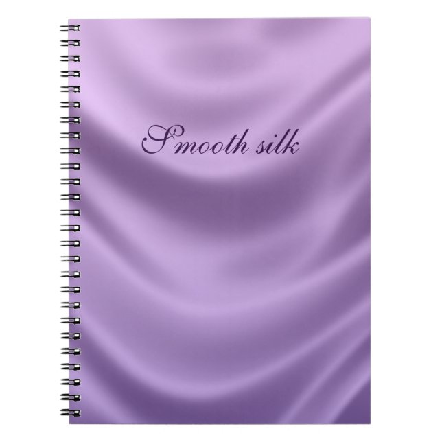 smooth silk - purple notebook (Front)
